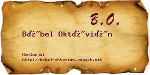 Böbel Oktávián névjegykártya